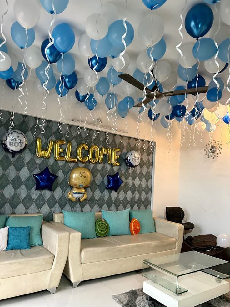 Beautiful Balloon Decoration for Baby Arrival