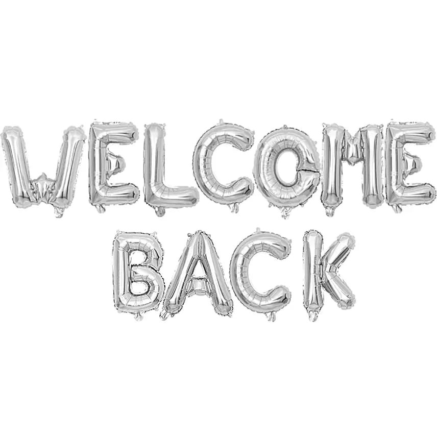 Welcome Back Silver Banner