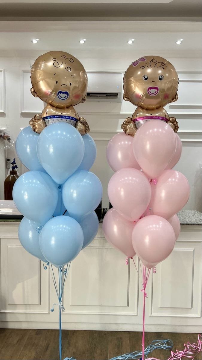 Baby Shower helium bouquets