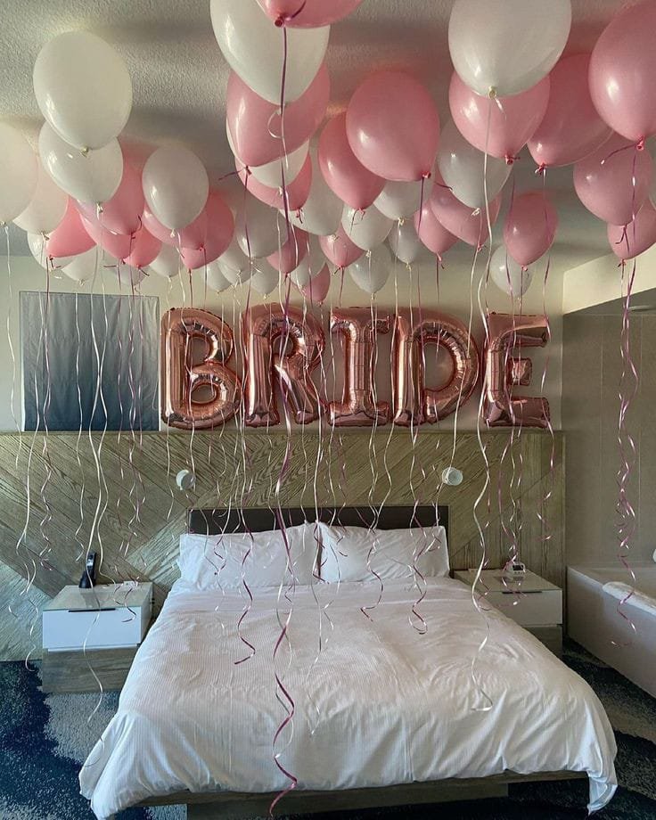 Rose Gold Bride Decorations